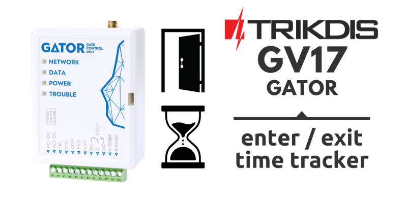 Trikdis GV17 - GATOR contrôleur de portail intelligent 4G GSM / IP 4