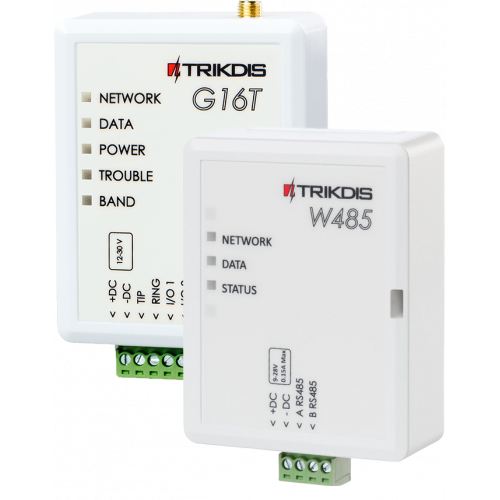 Trikdis G16T 2G Smart Communicator + W485 / E485 WiFi ou Ethernet Redondant Module