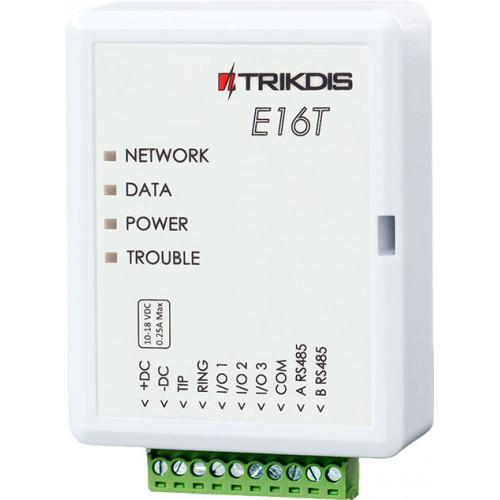 Trikdis E16T Ethernet Universal Communicator - Module IP