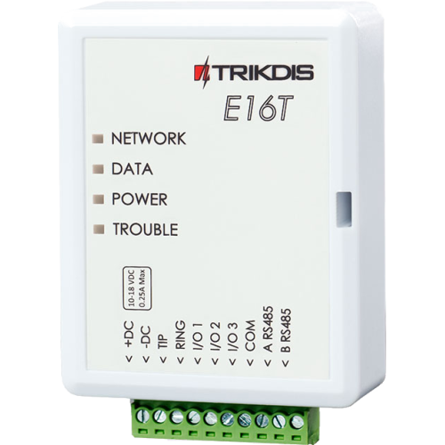 Trikdis E16T Ethernet Universal Communicator - Module IP Trikdis E16T Ethernet Universal Communicator - Module IP