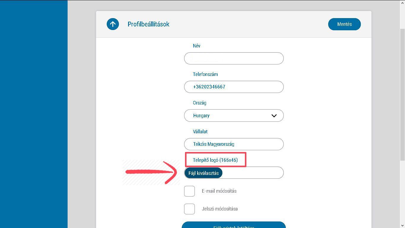 Protegus company logo upload